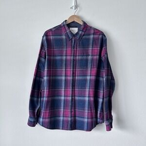 Original Weatherproof Vintage Men's XL Flannel Button Up Long Sleeve Work Wear